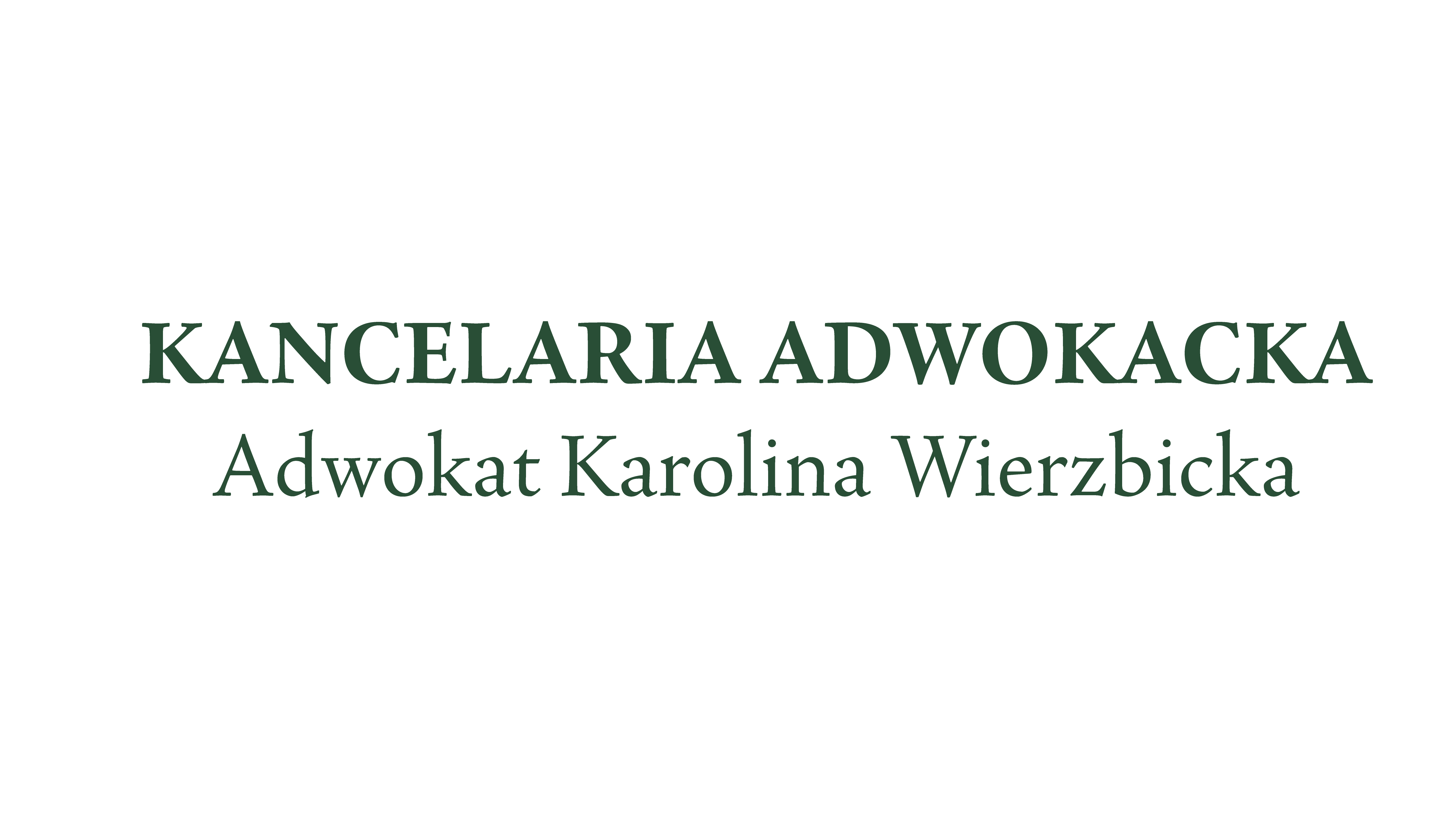adwokatka Karolina Wierzbicka